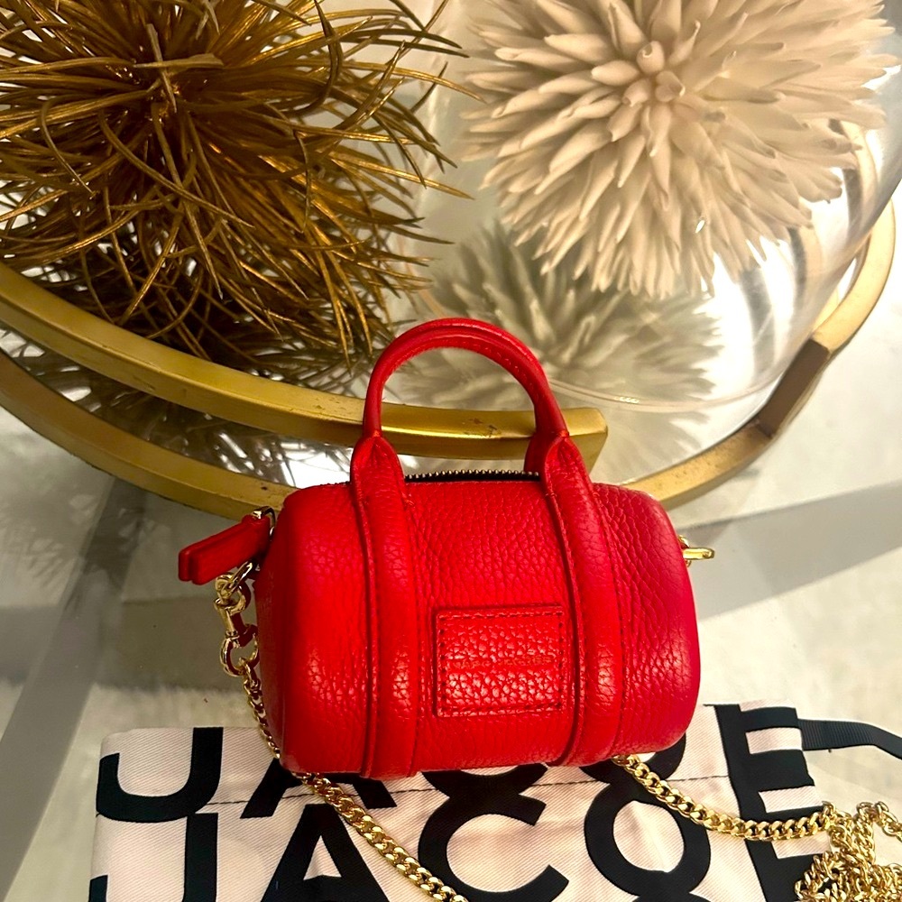 Marc Jacobs Nano Duffle – True Red Giftable Designer Mini Bag - Picture 5 of 5